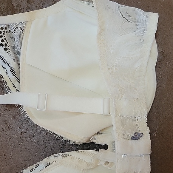 Large Bra White lace pushup bra Simone Perele 36 D - Picture 4 of 6